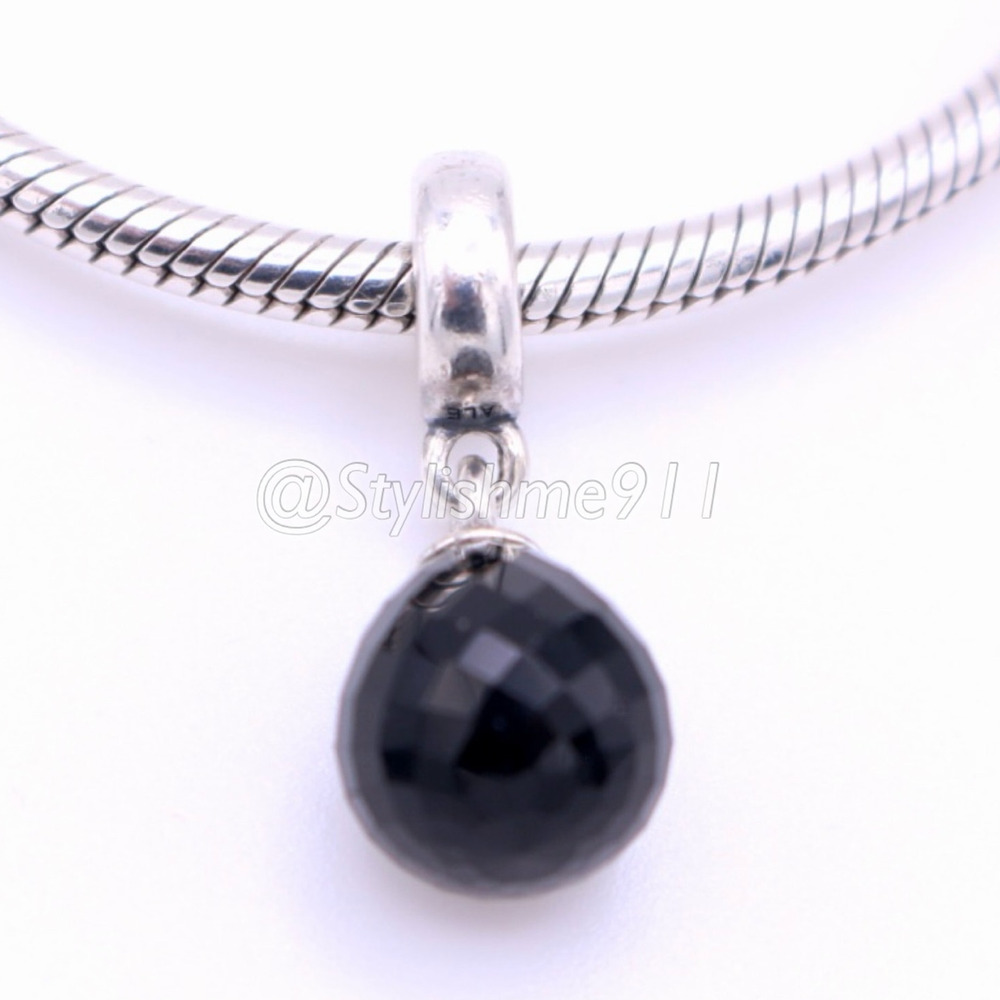 Authentic PANDORA Black Murano Fascinating Beauty Dangle - 791602CBK